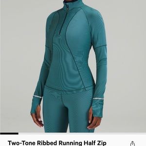 Two Tone Running Half Zip